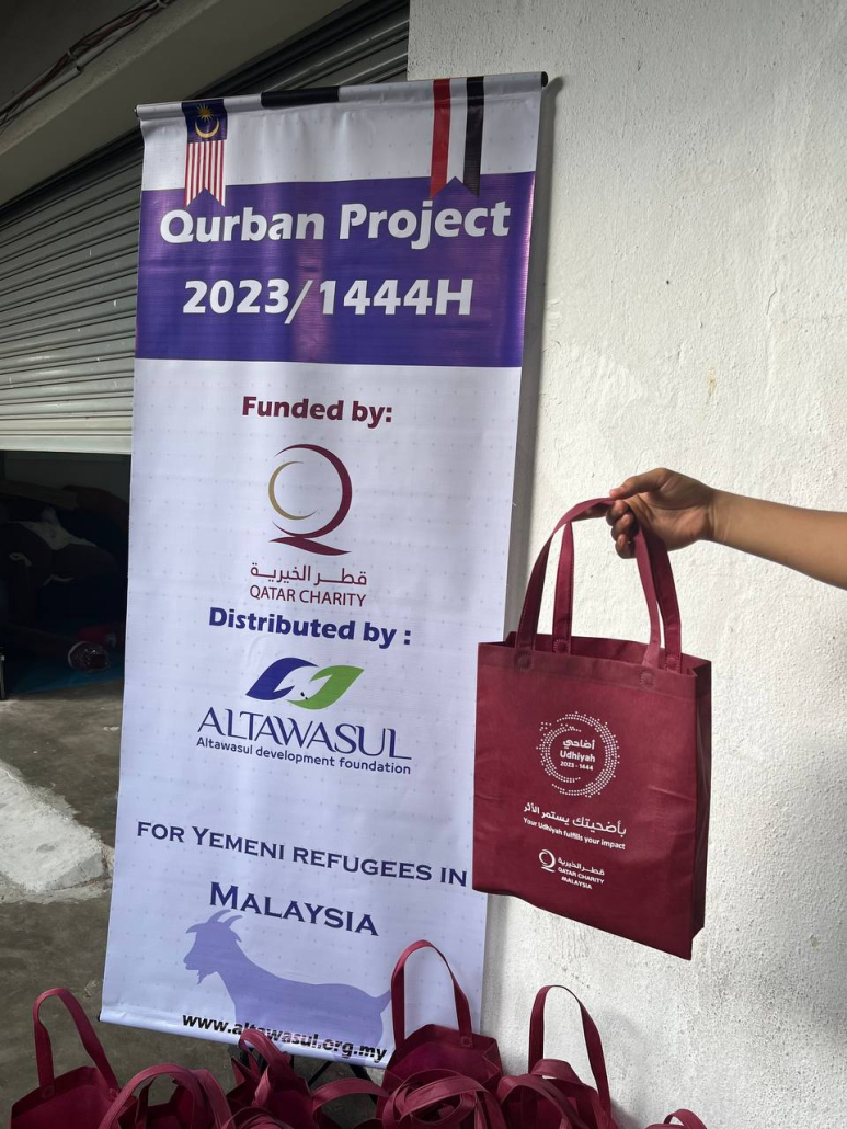 Qatar Charity funds Qurban project, aiding Yemeni refugees in Malaysia